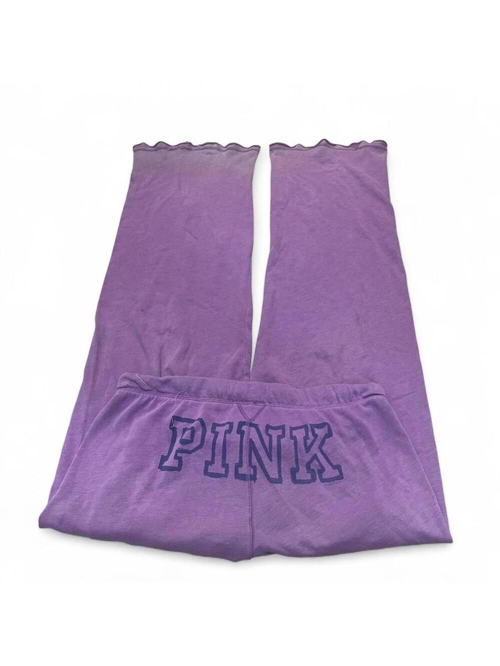 Y2k Victoria's Secret PINK purple flare sweatpants